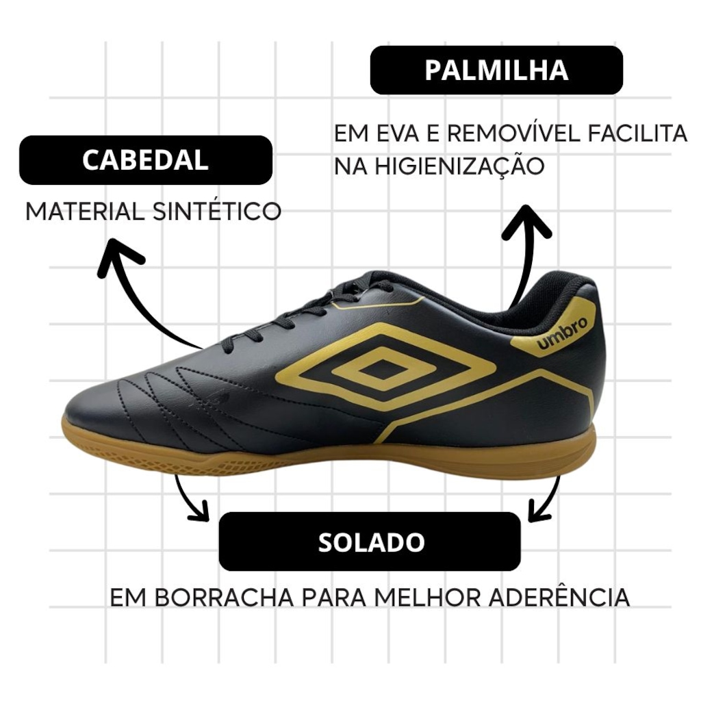 Imagem 3 do produto Chuteira Futsal Infantil Umbro Manchester Jr