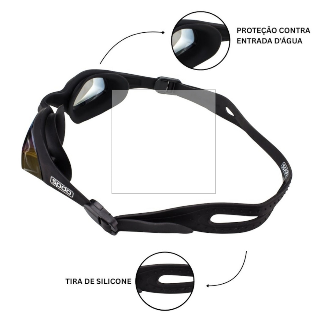 Imagem 3 do produto Óculos De Natação Espelhado Com UV Speedo Tempest Mirror
