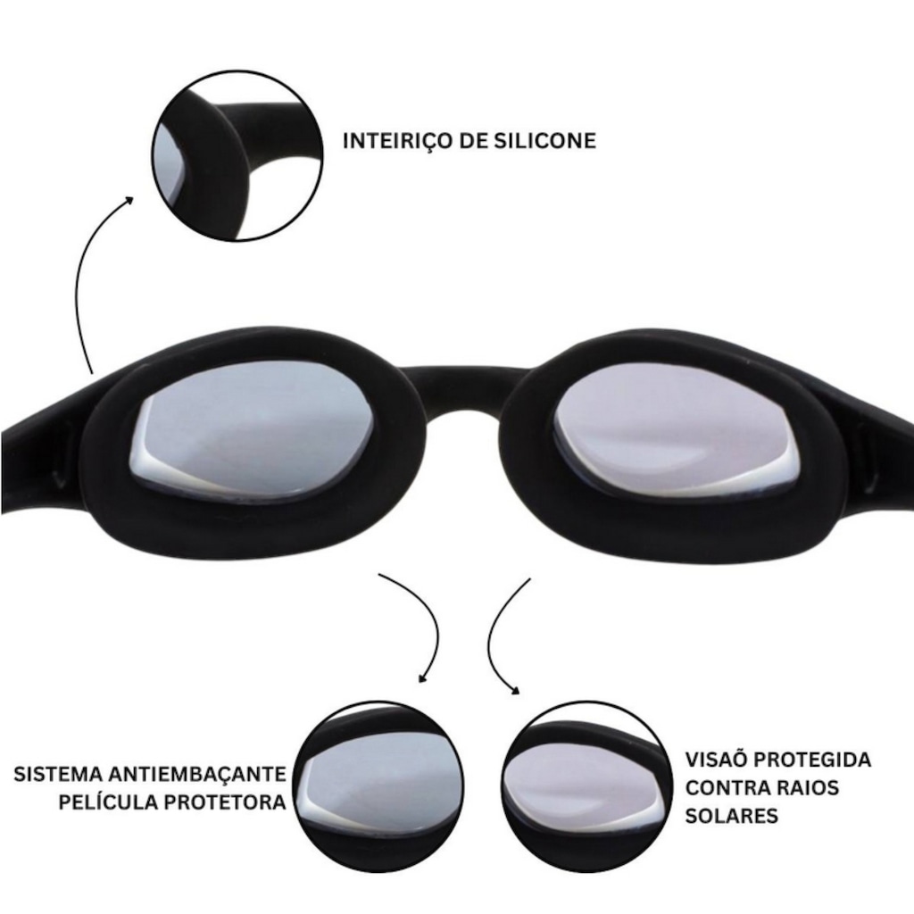 Imagem 4 do produto Óculos De Natação Espelhado Com UV Speedo Tempest Mirror