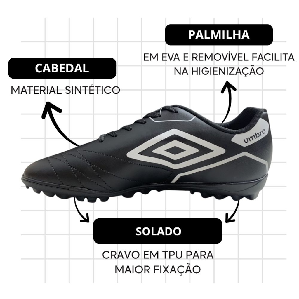 Imagem 4 do produto Kit Chuteira Society Adulto Umbro Manchester e Meião