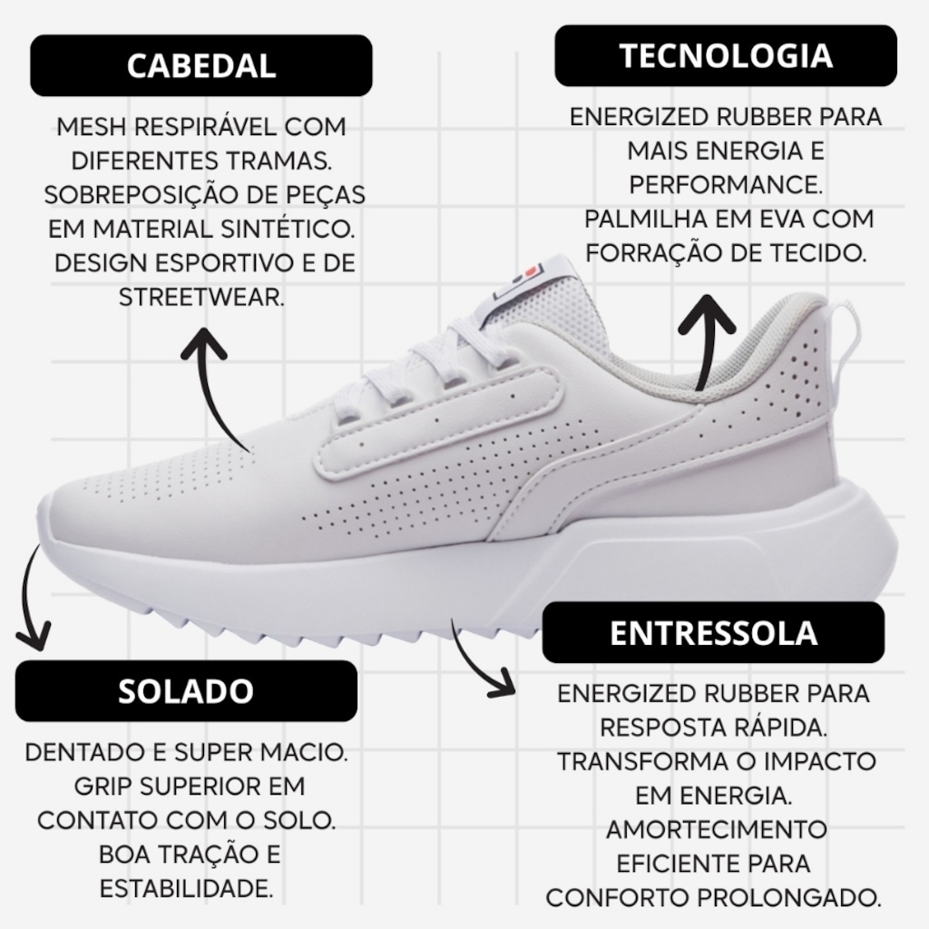 Imagem 3 do produto Kit Tênis Feminino Fila Freestyle Ii + Meia