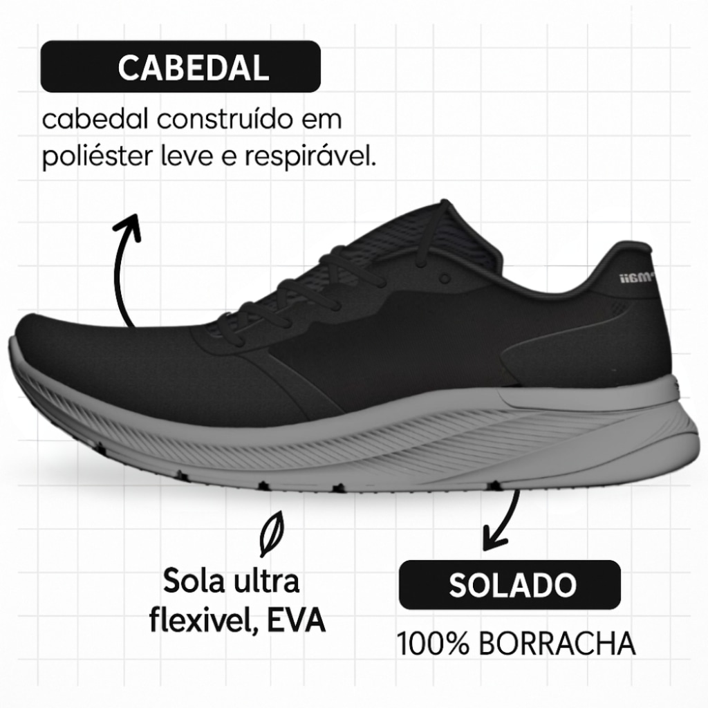 Imagem 3 do produto Kit Tênis Masculino Mormaii Free Run + Meia