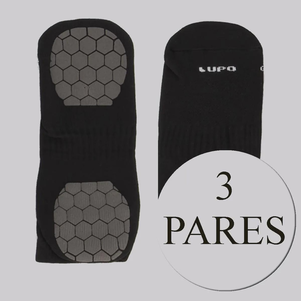 Imagem 2 do produto Kit 3 Pares de Meia Lupo Performace Antiderrapante Unissex