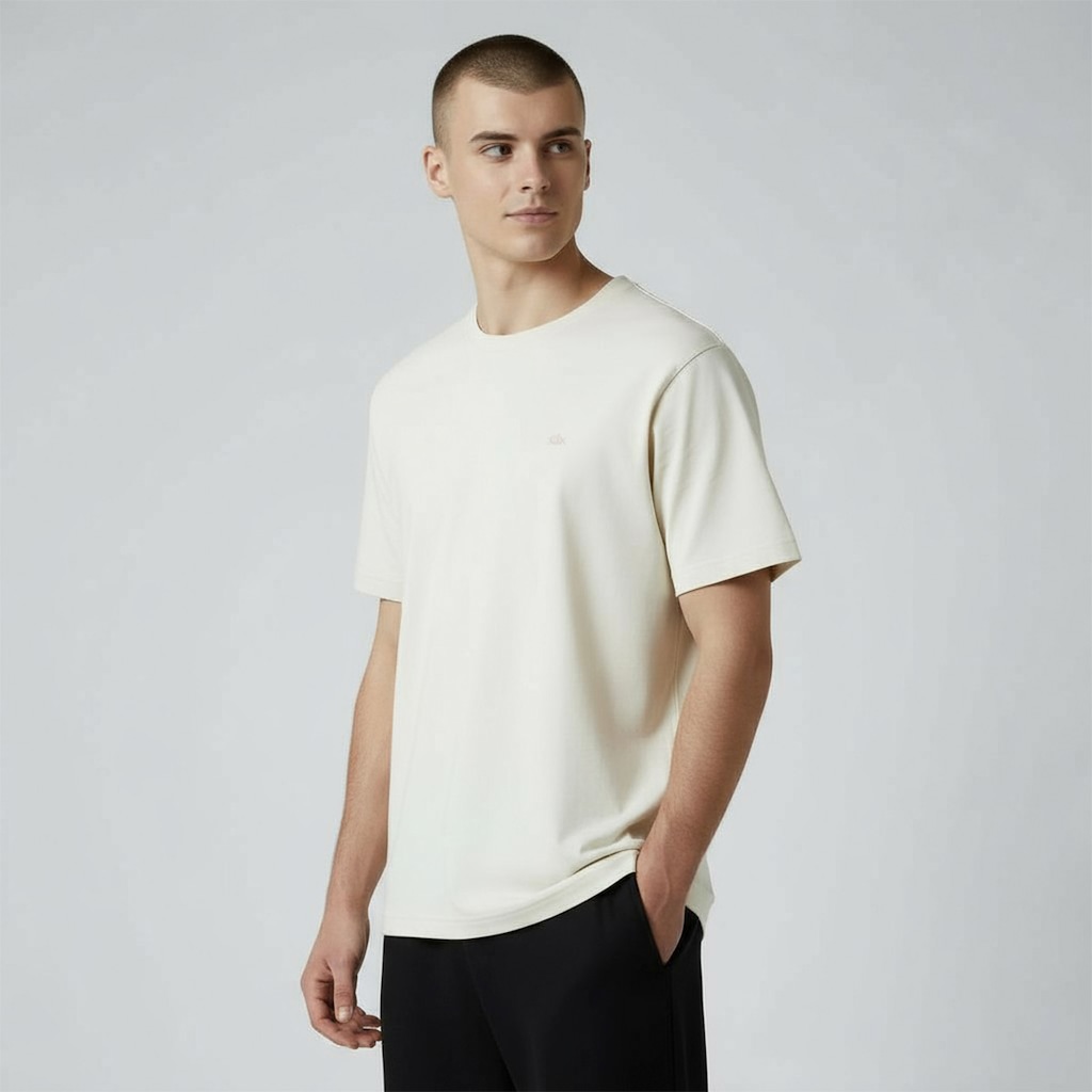 Imagem 3 do produto Kit 2 Camisetas Casuais Algodão Bordado Off White Dx Essentials - Masculino
