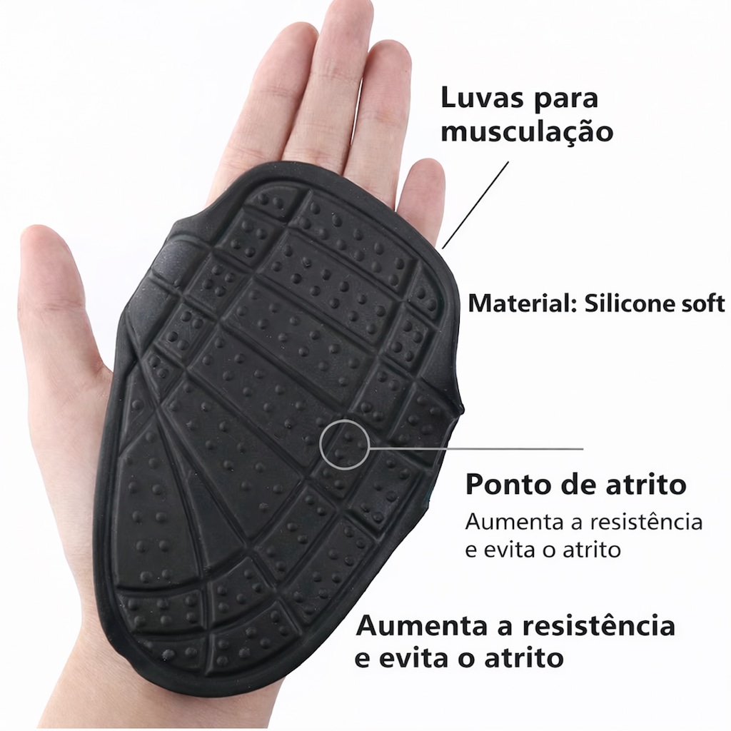 Imagem 4 do produto Luva Palmar Gold Sports em Silicone Ultra Soft Anti Derrapante