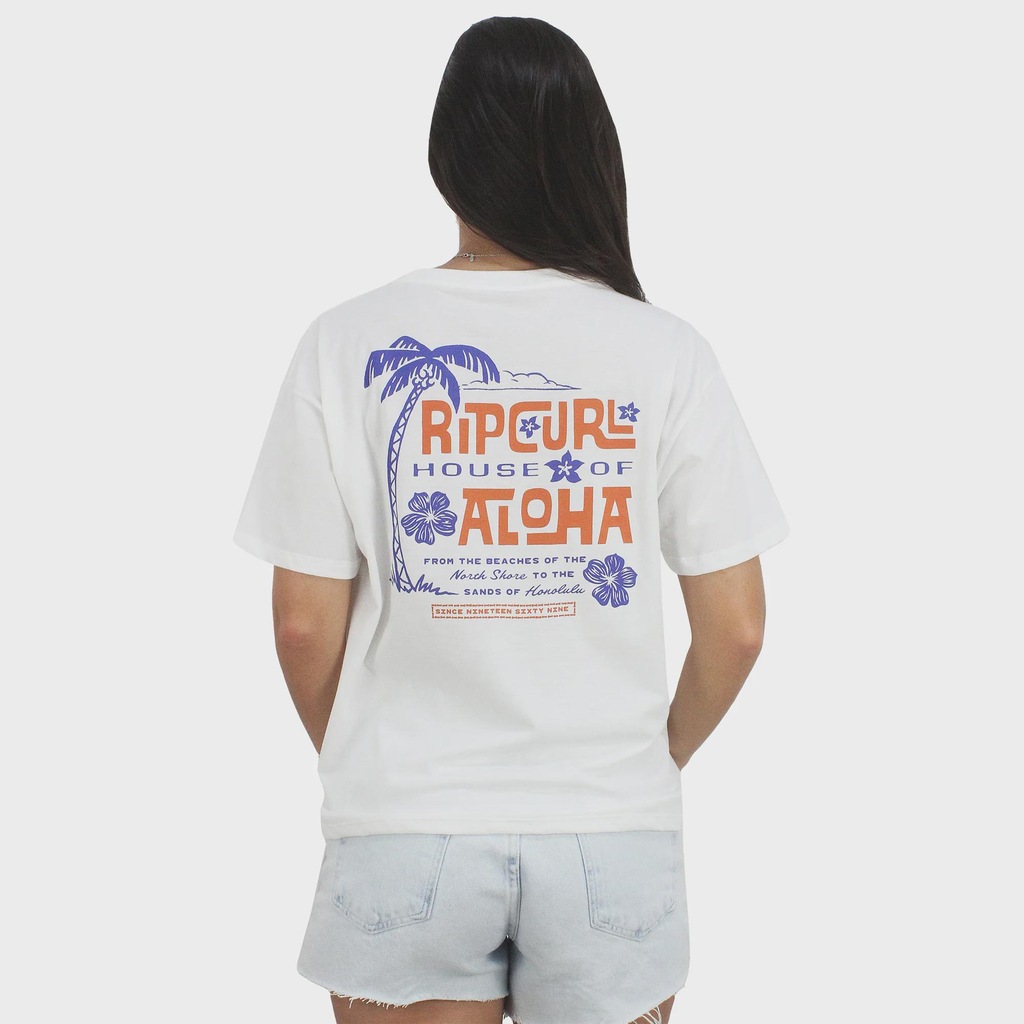 Imagem 2 do produto Camiseta Rip Curl Aloha State Bone Feminina