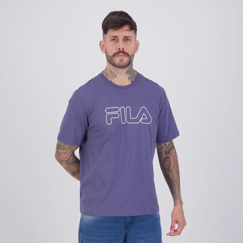 Imagem 2 do produto Camiseta Fila Regular Letter Outline Masculina