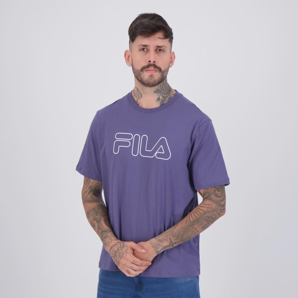 Imagem 3 do produto Camiseta Fila Regular Letter Outline Masculina