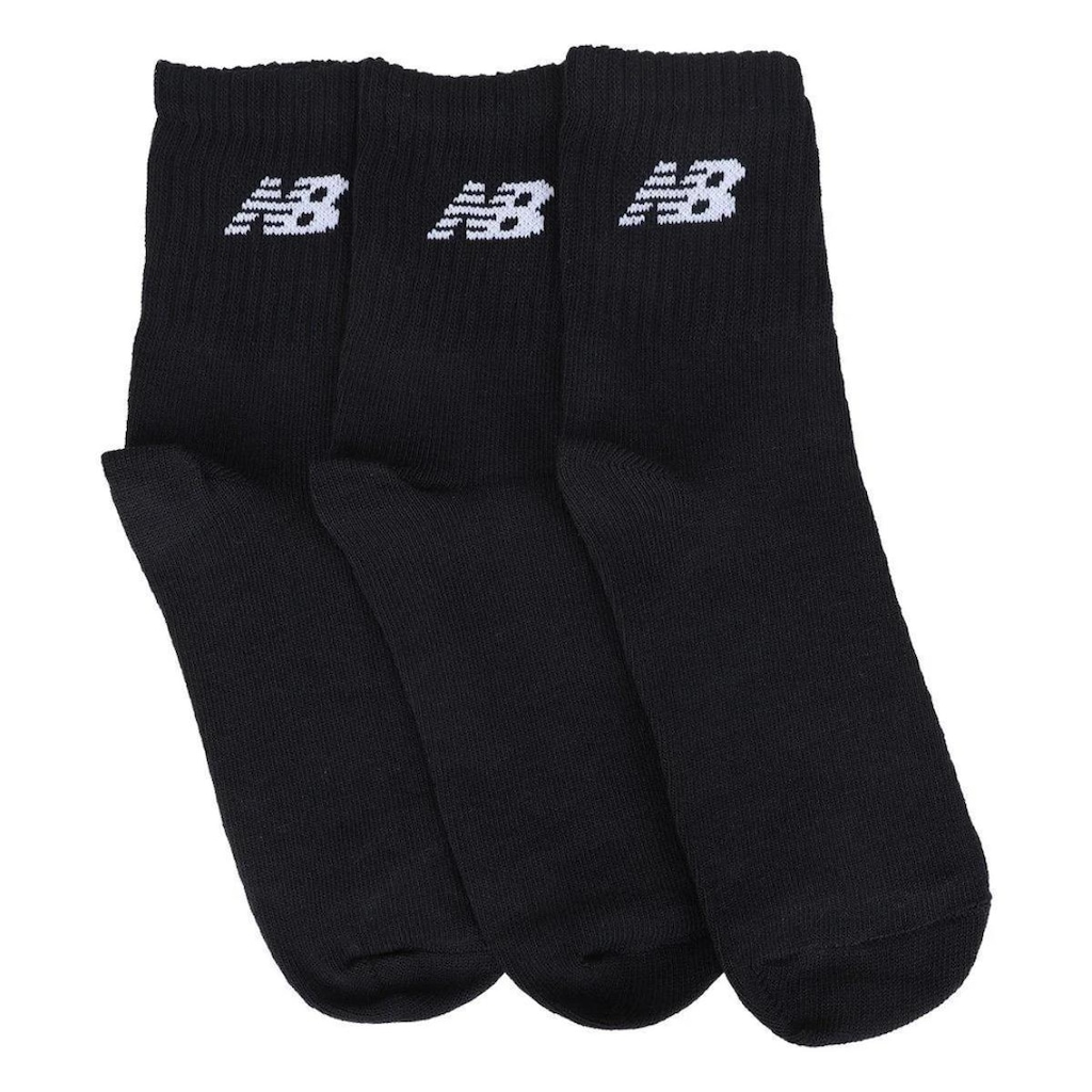Imagem 3 do produto Kit Meia New Balance Cano Alto Logo C/ 3 Pares