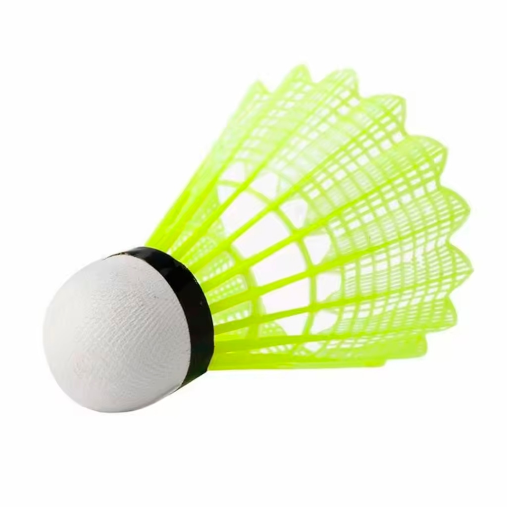 Imagem 4 do produto Kit Peteca de Badminton Gold Sports Nylon Amarelo 12 unidades