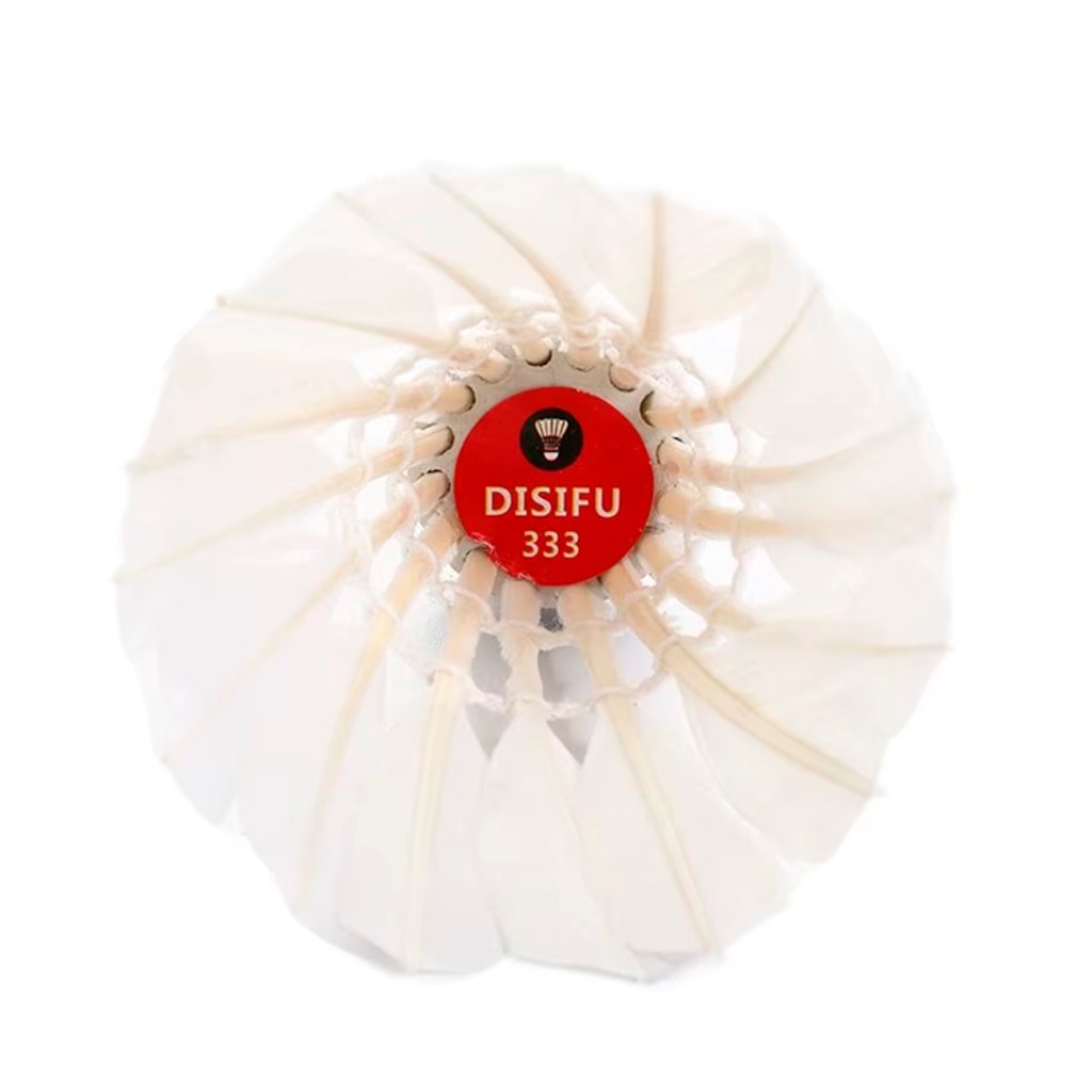 Imagem 4 do produto Kit Peteca de Badminton Gold Sports Disifu 333 De Pena de Ganso - 6 Unidades