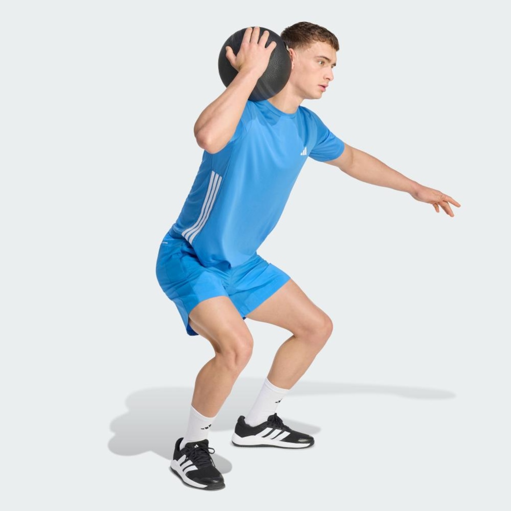 Imagem 4 do produto Camiseta adidas Workout Essentials Base Três Listras Masculina
