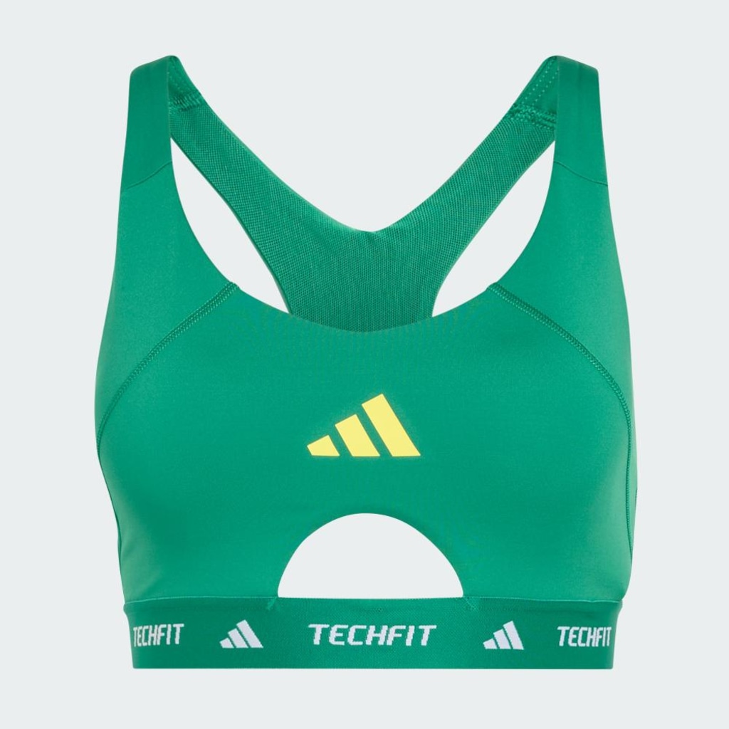 Imagem 2 do produto Top Suporte Médio adidas Techfit Workout Color Block Feminino