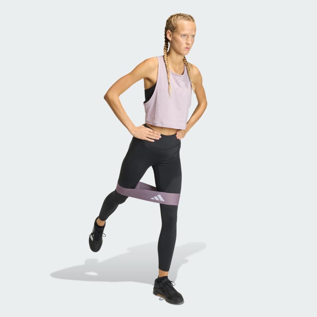 Imagem 4 do produto Camiseta Regata Cropped adidas Yoga Essentials Feminina