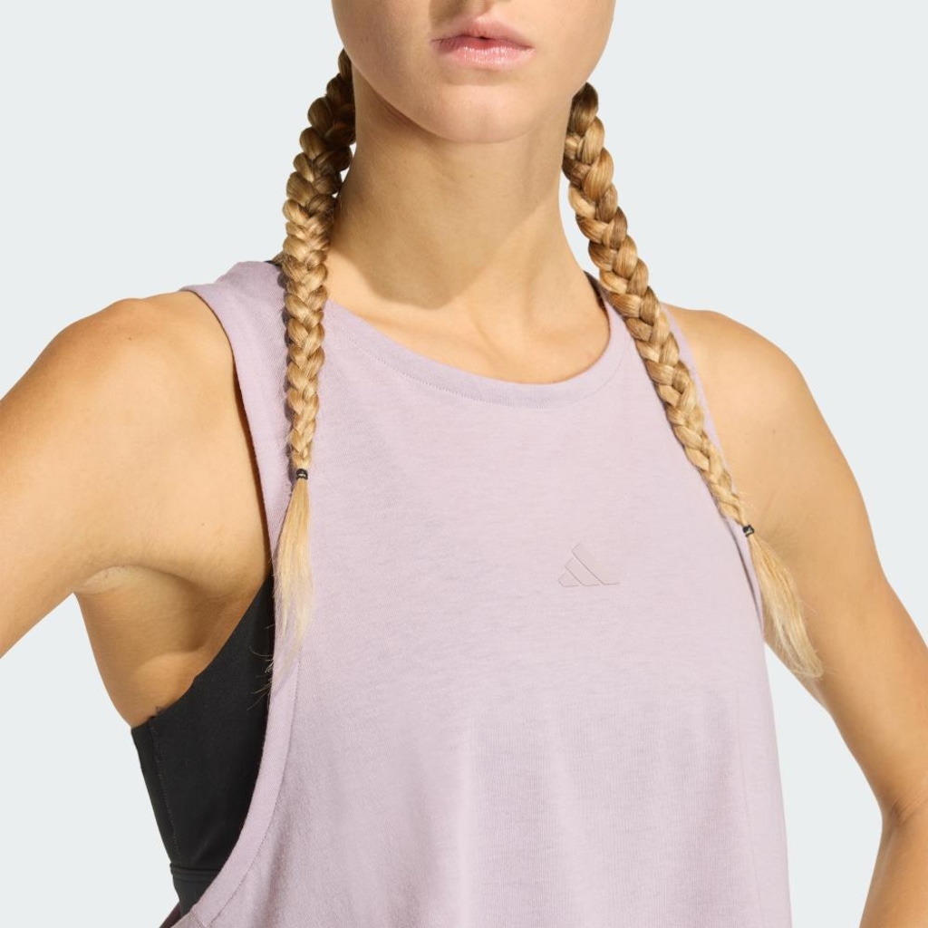 Imagem 5 do produto Camiseta Regata Cropped adidas Yoga Essentials Feminina