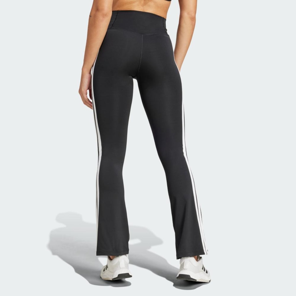 Imagem 3 do produto Calça Legging adidas Flare Optimé Essentials Três Listras Feminina