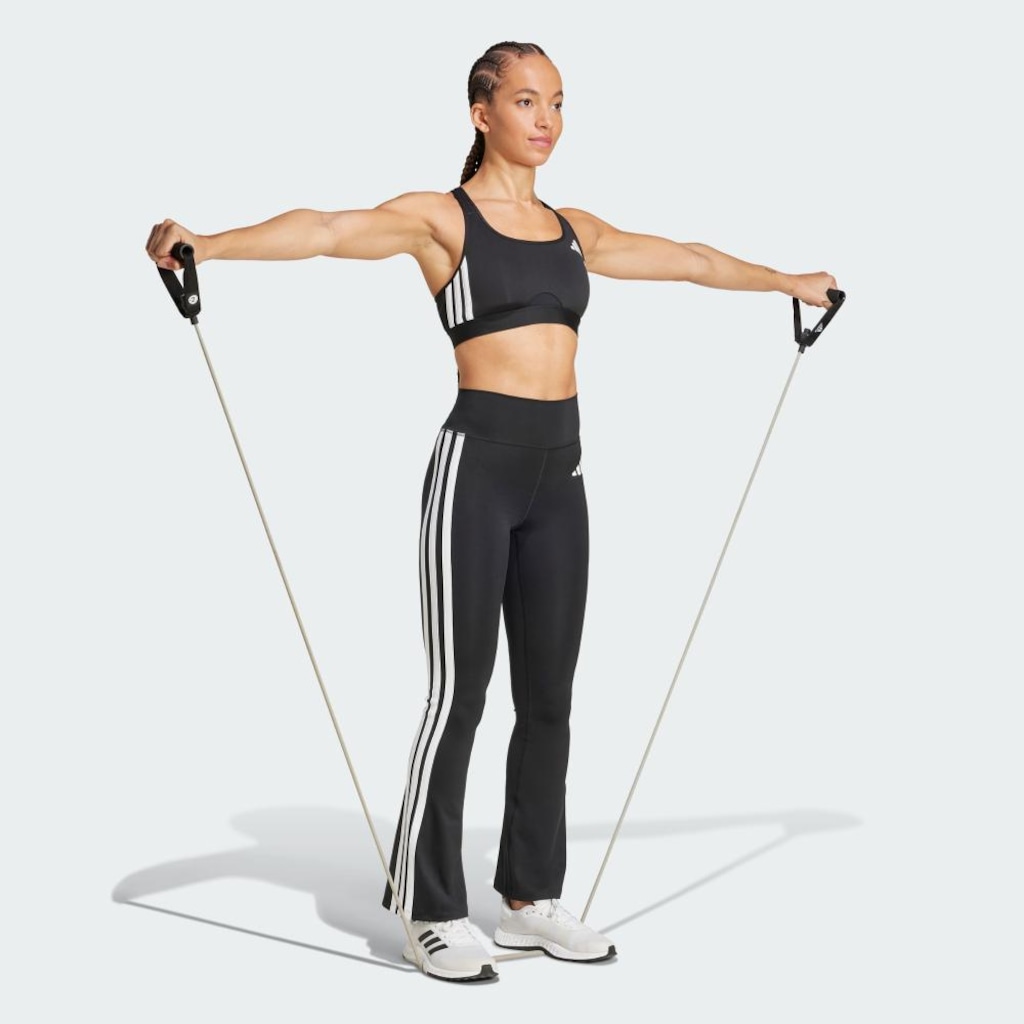 Imagem 4 do produto Calça Legging adidas Flare Optimé Essentials Três Listras Feminina