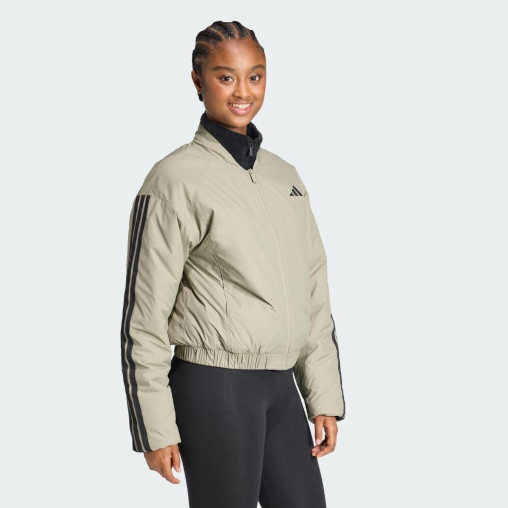 Imagem 4 do produto Jaqueta adidas Bomber Insulated Essentials CLIMAWARM Três Listras Feminina