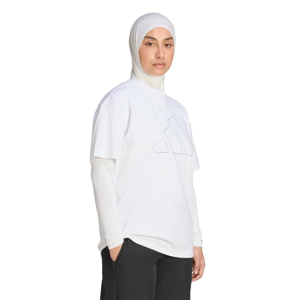 Imagem 2 do produto Camiseta adidas Oversized Logo Power Essentials Workout Feminino