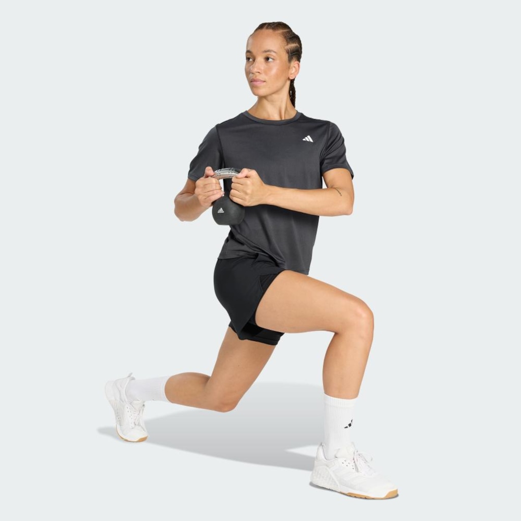 Imagem 4 do produto Camiseta Gola Careca adidas Workout Essentials Feminina