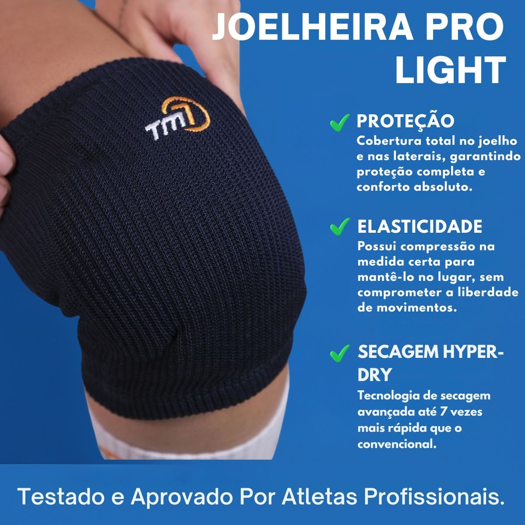 Imagem 3 do produto Kit Volei Joelheira Manguito Longo TM7