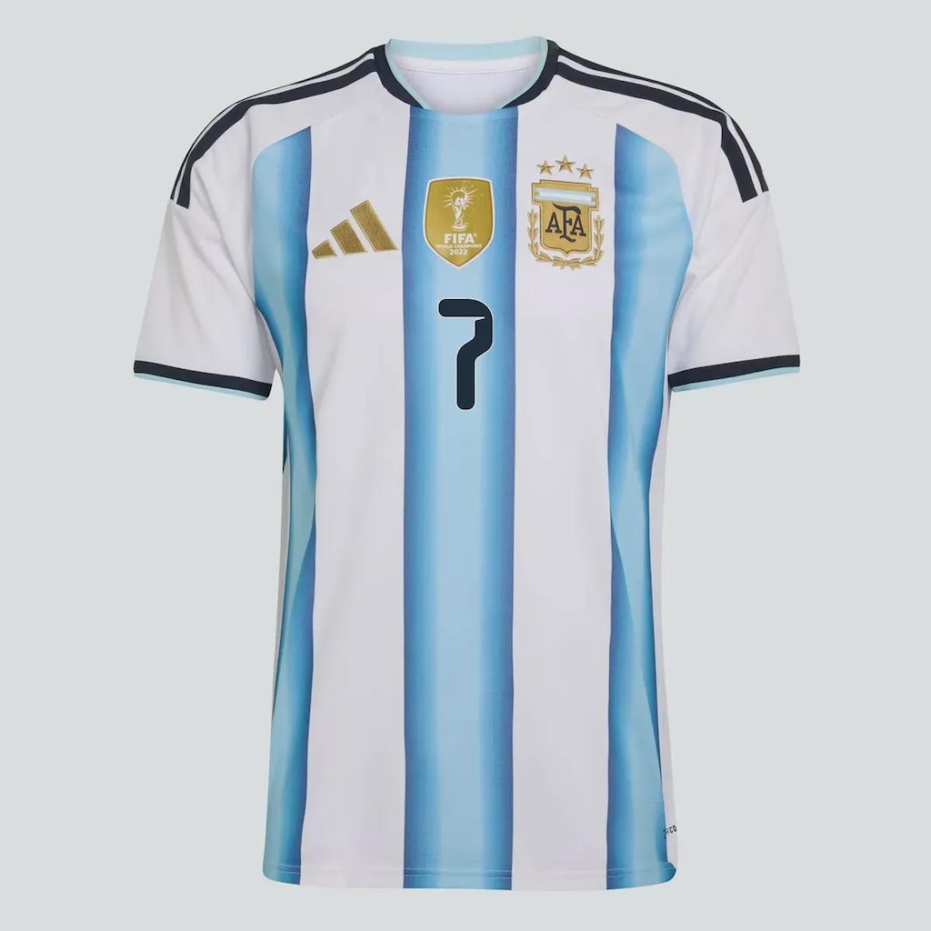 Imagem 2 do produto Camisa Argentina Home 26/27 7 R. De Paul Adidas Masculina
