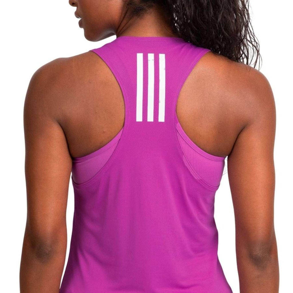 Imagem 2 do produto Camiseta Regata adidas Own The Run 3 Listras Feminina