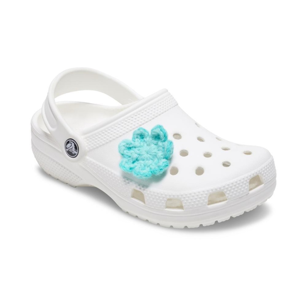 Imagem 2 do produto Jibbitz Crocs Flor Azul de Crochê