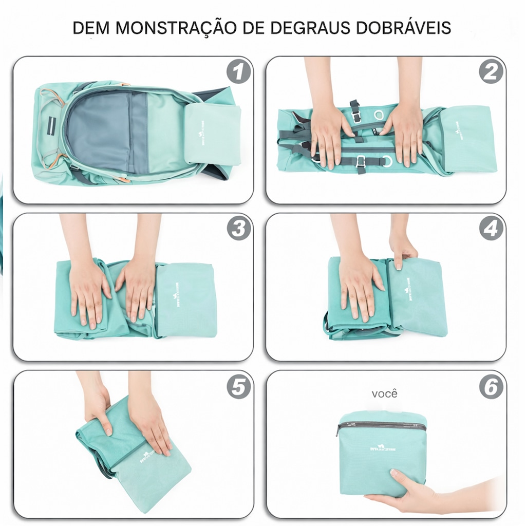 Imagem 5 do produto Mochila Esportiva Gold Sports Dobrável Camel Prova de Água 35 Lts