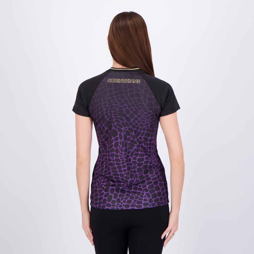 Imagem 4 do produto Camisa Corinthians Raglan Dry Feminina