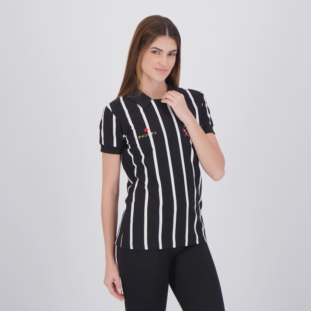 Imagem 2 do produto Camisa Polo Corinthians Retrô Japão Feminina