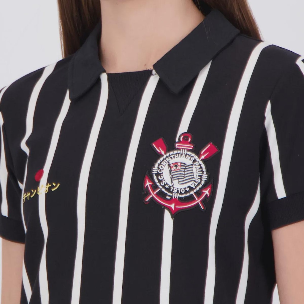Imagem 5 do produto Camisa Polo Corinthians Retrô Japão Feminina