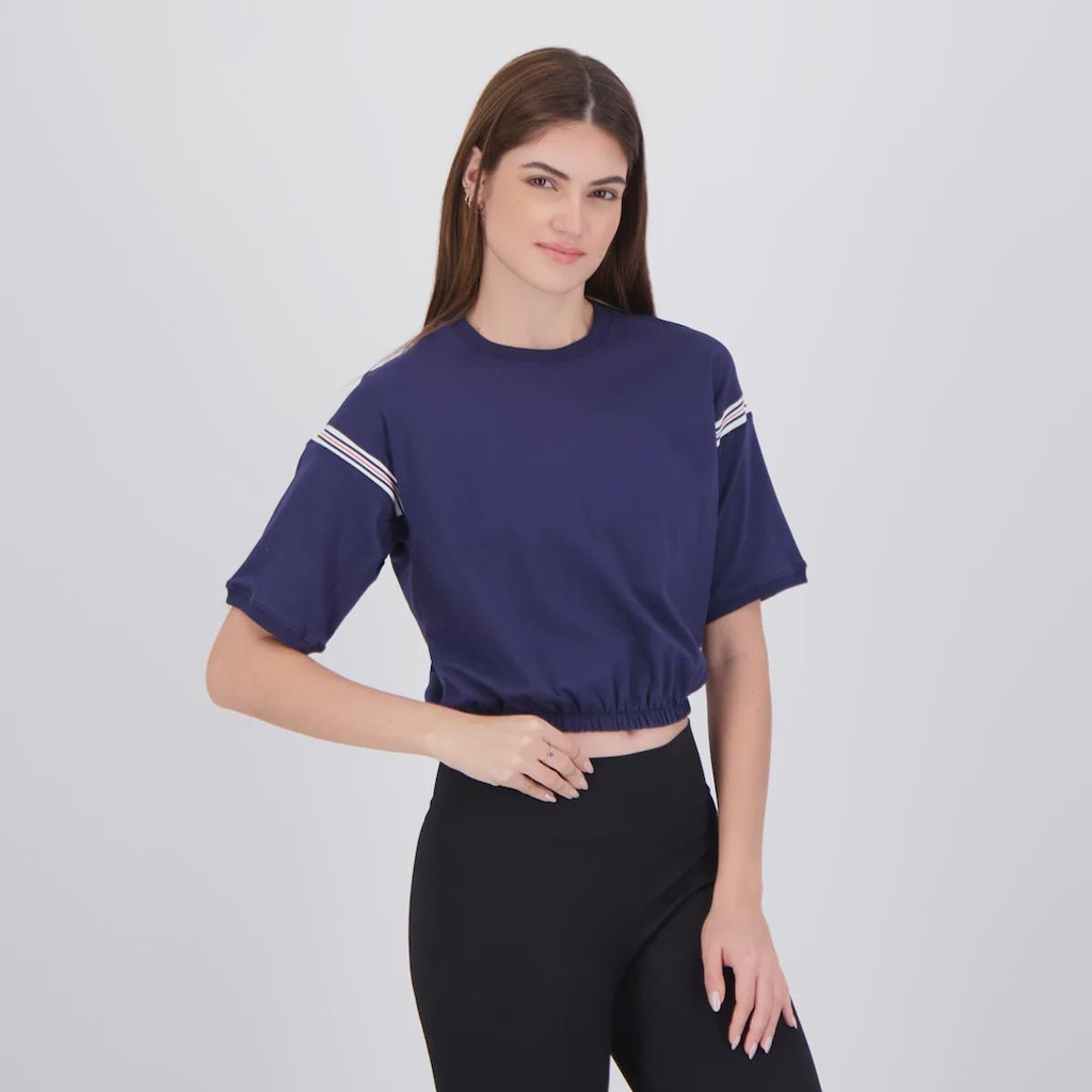 Imagem 2 do produto Camiseta Cropped Fila Chevron Letter Feminino