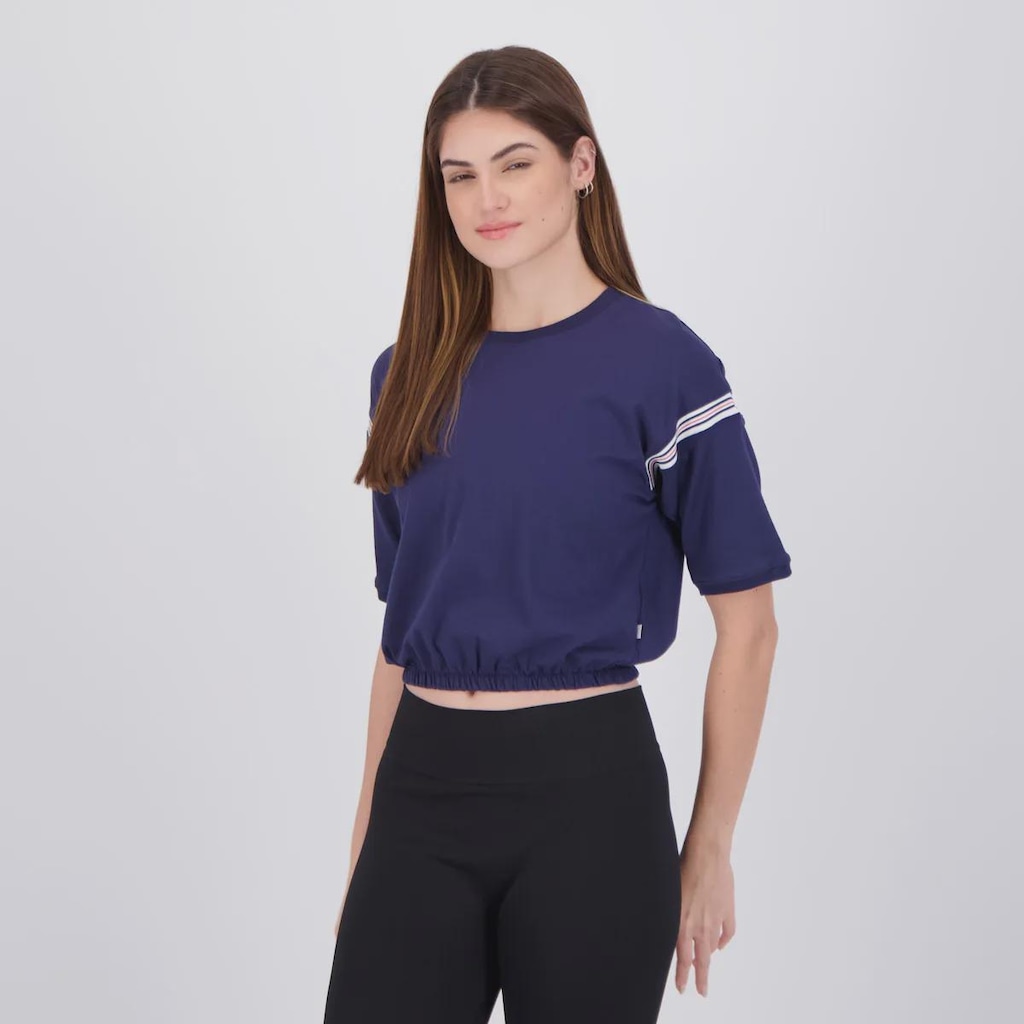 Imagem 3 do produto Camiseta Cropped Fila Chevron Letter Feminino