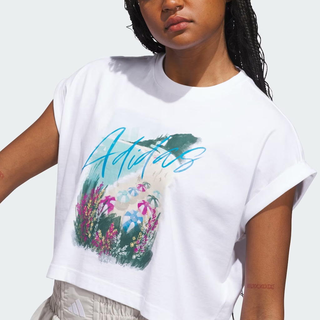 Imagem 5 do produto Camiseta Cropped adidas Destiadi 30 T Feminina