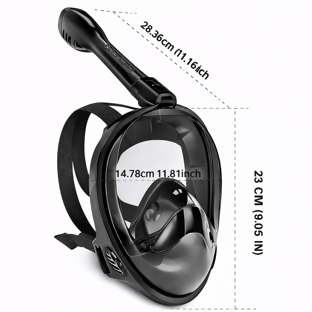 Imagem 3 do produto Mascara Subaquática de de Mergulho Gold Sports Full Face Confort IV Com Snorkel