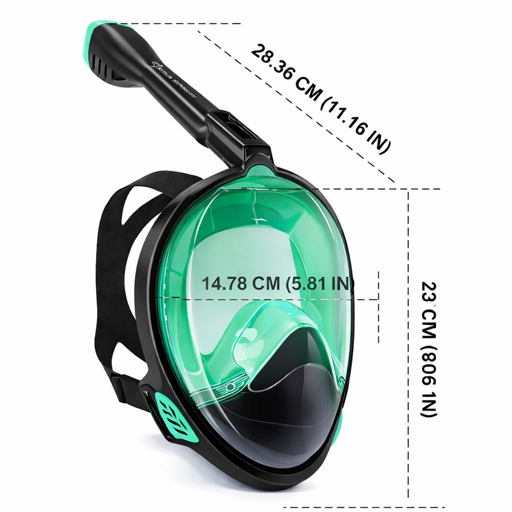 Imagem 3 do produto Mascara Subaquática de de Mergulho Gold Sports Full Face Confort IV Com Snorkel