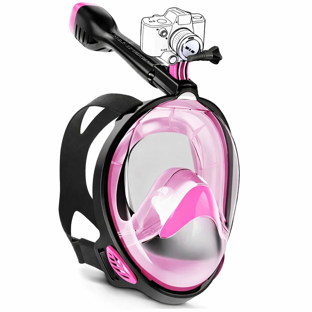 Imagem 3 do produto Mascara Subaquática de de Mergulho Gold Sports Full Face Confort IV Com Snorkel