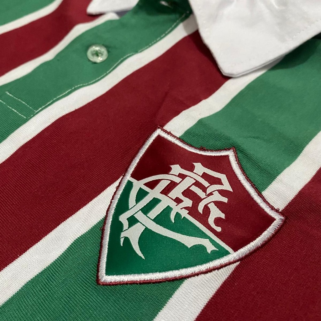 Imagem 3 do produto Camisa Do Fluminense Polo Mall Tricolor Braziline - Masculino