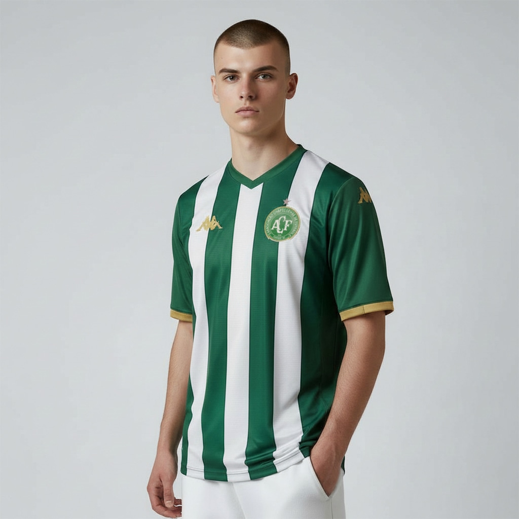 Imagem 2 do produto Camisa Do Chapecoense Kappa 2026 Uniforme 1 Torcedor - Masculino