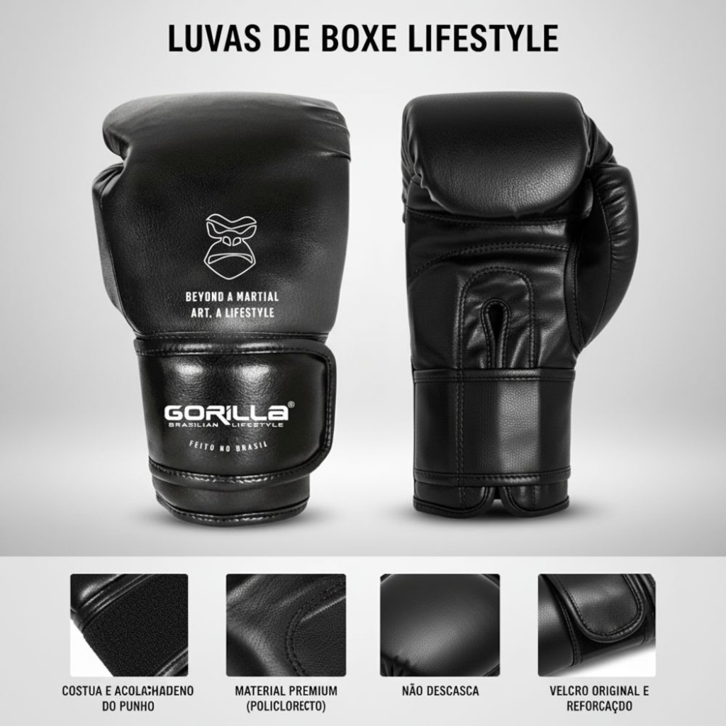 Imagem 3 do produto Saco 160cm + Luva 12oz + Bandagem 3mt + Protetor bucal simples