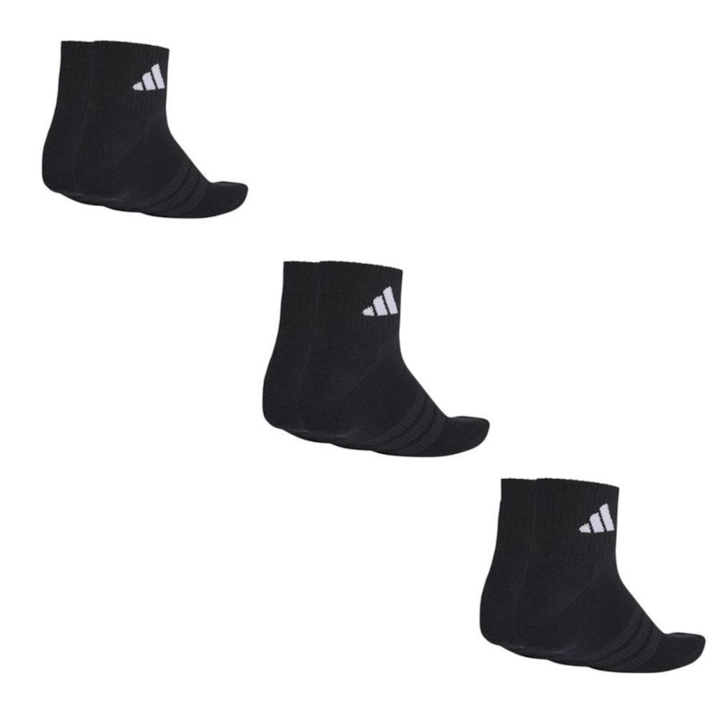 Imagem 2 do produto Kit 3 Pares De Meias adidas Sportswear Ankle Unissex