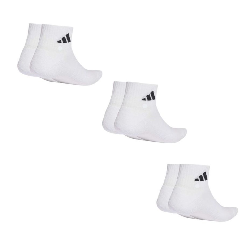 Imagem 2 do produto Kit 3 Pares de Meias adidas Sportswear Ankle Unissex