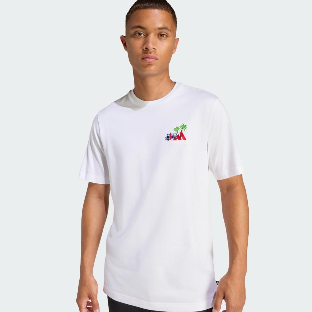 Imagem 5 do produto Camiseta Bordado Pequeno Estampa Surf adidas Masculina