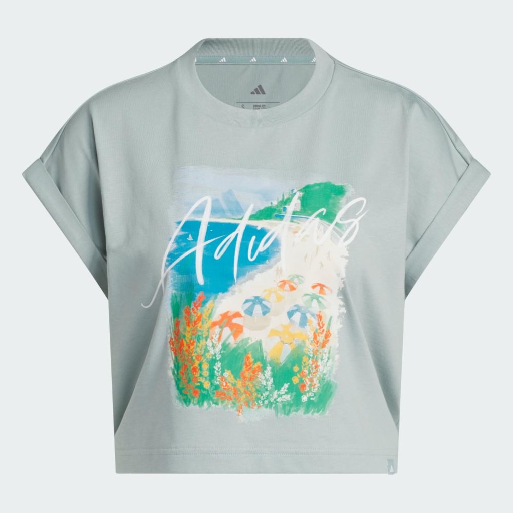 Imagem 2 do produto Camiseta Estampada Summer Romance adidas Feminina