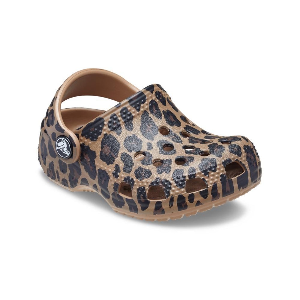 Imagem 2 do produto Sandália Crocs Littles Animal Clog Sepia Leopard - Infantil