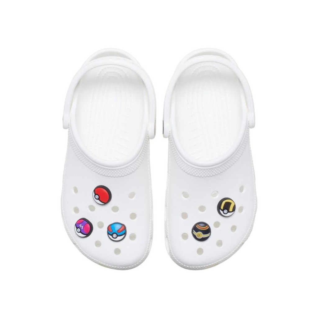 Imagem 2 do produto Kit Jibbitz Crocs Pokebola Pack com 5 Peças