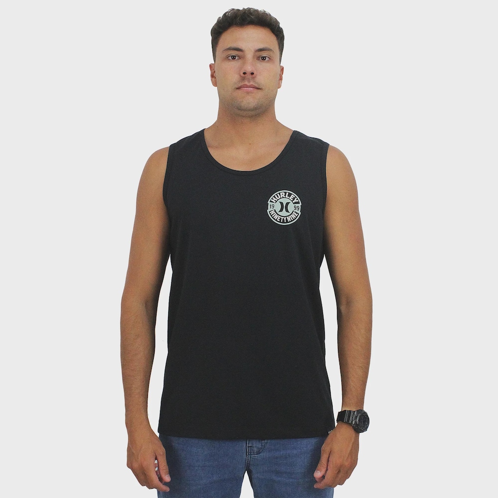 Imagem 3 do produto Camiseta Regata Hurley Ninety Nine Black - Masculina