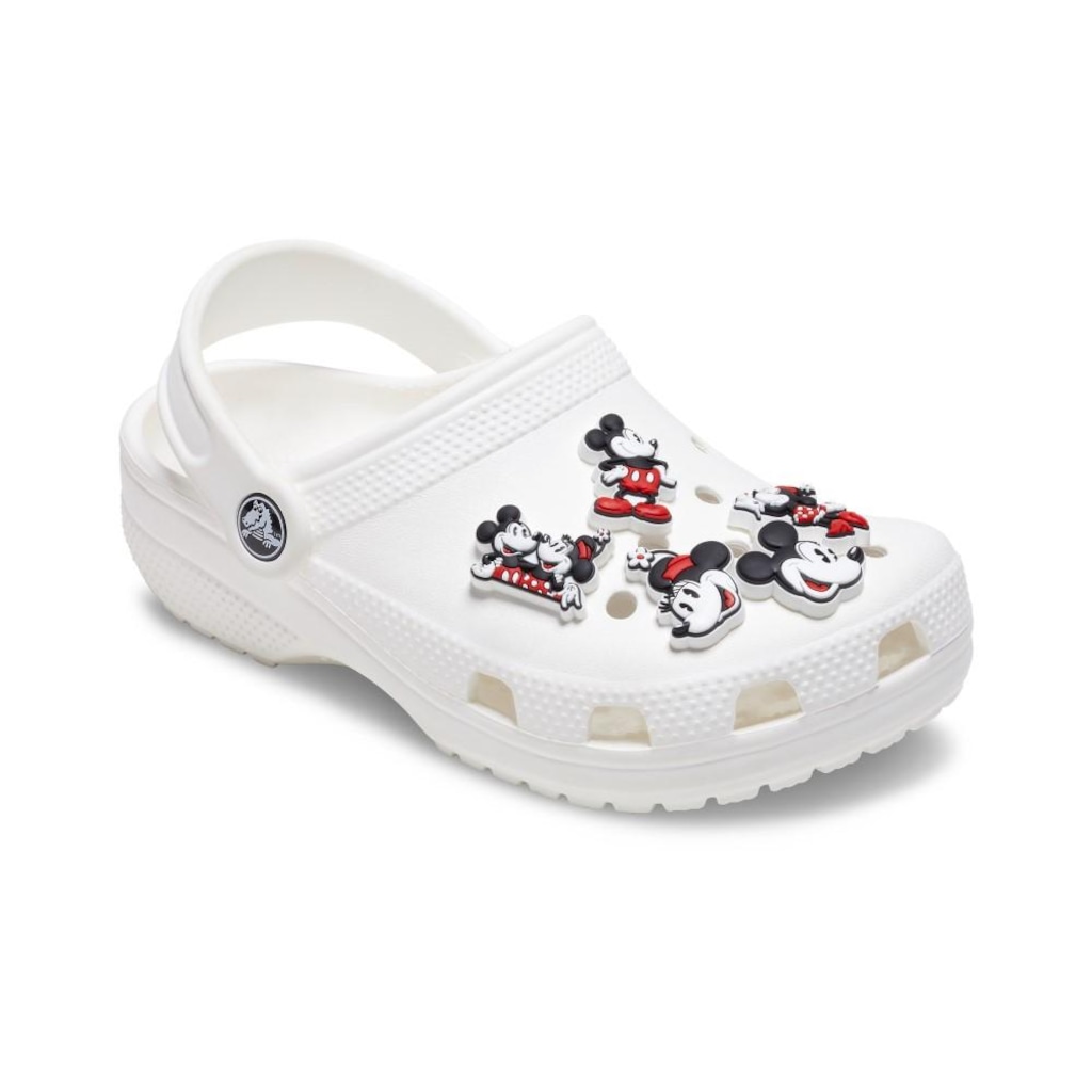 Imagem 2 do produto Kit Jibbitz Crocs Mickey and Minnie Pack com 5 Peças