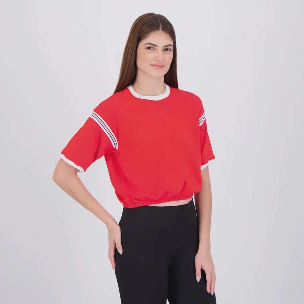 Imagem 2 do produto Camiseta Cropped Fila Chevron Letter Feminino